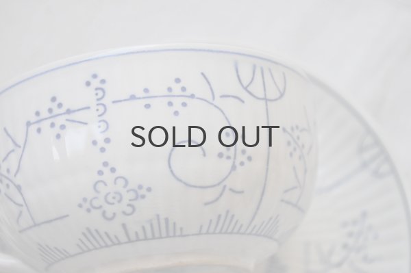 画像3: ベルギー・BOCH（ボッホ）サキソニー柄（ブルーフルーテッド）　大きめカップ＆ソーサー