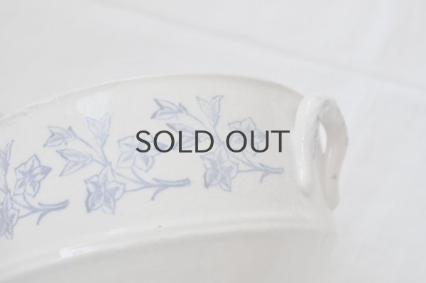 画像4: フランス・アンティーク St.Vallier　青ステンシルスープ入れ／蓋なし／19世紀中頃