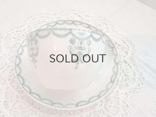 画像2: フランス・アンティーク  サンタマン　ガーランド模様C&S