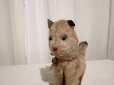 画像4: ドイツ・ヴィンテージ 猫のぬいぐるみ/グリーンアイ/16.5cm