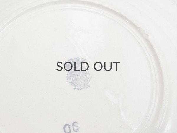 画像4: フランス・アンティーク　バドンビレー深皿　撫子