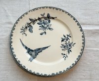 フランス・DIGOIN（ディゴワン）/デザートサイズ平皿/鳥と花