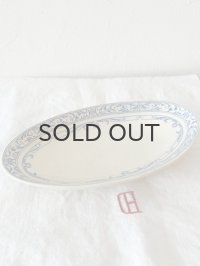 【送料無料】フランス・アンティーク クレイユモントロー窯　COLBERTシリーズ　ラヴィエ　ブルー