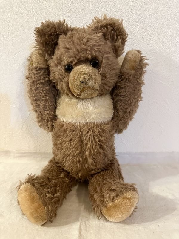 画像3: ドイツ・ヴィンテージ テディベア 赤ちゃんみたいな ベージュ34.5cm