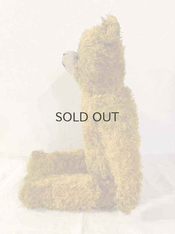 画像3: ドイツ・ヴィンテージ テディベア　平たいイエロークマちゃん　48cm