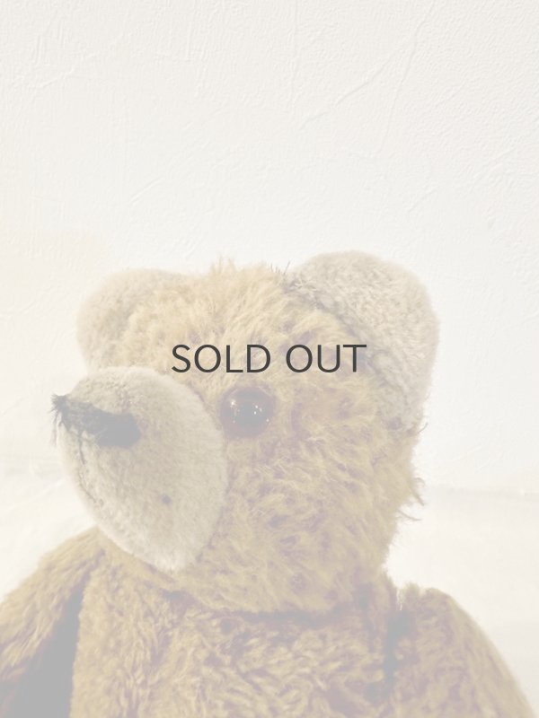 画像7: ドイツ・ヴィンテージ テディベア まんまる顔とまんまる耳 30cm