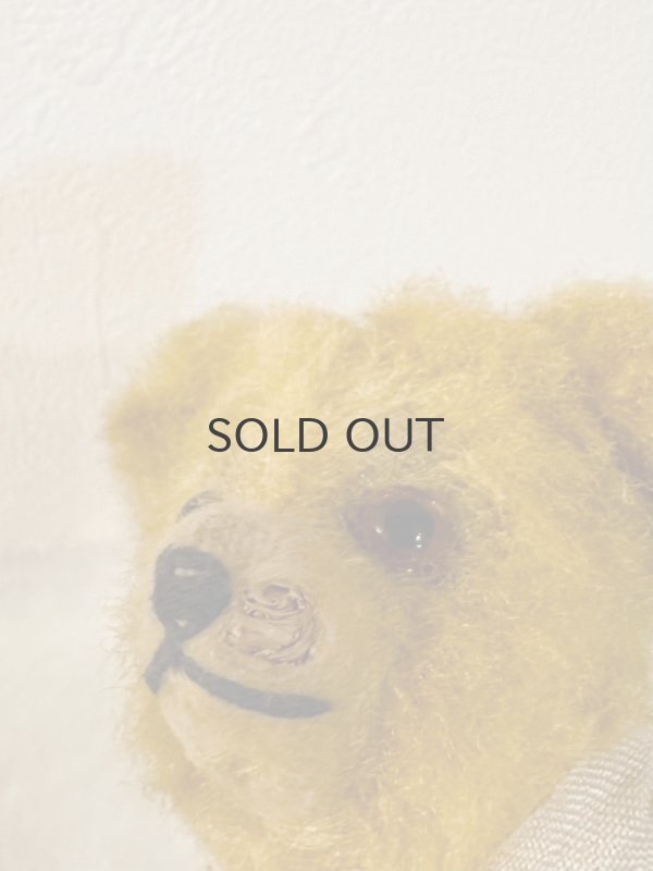 画像8: ドイツ・ヴィンテージ クリクリおめめの黄色いピーナツベア 17cm