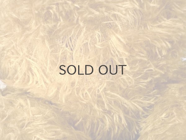 画像7: ドイツ・ヴィンテージ テディベア　平たいイエロークマちゃん　48cm