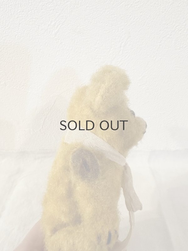 画像5: ドイツ・ヴィンテージ クリクリおめめの黄色いピーナツベア 17cm