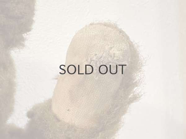 画像5: ドイツ・ヴィンテージ テディベア びっくり顔のこげ茶くん 38cm