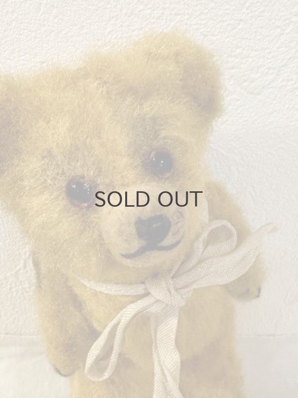 画像7: ドイツ・ヴィンテージ クリクリおめめの黄色いピーナツベア 17cm