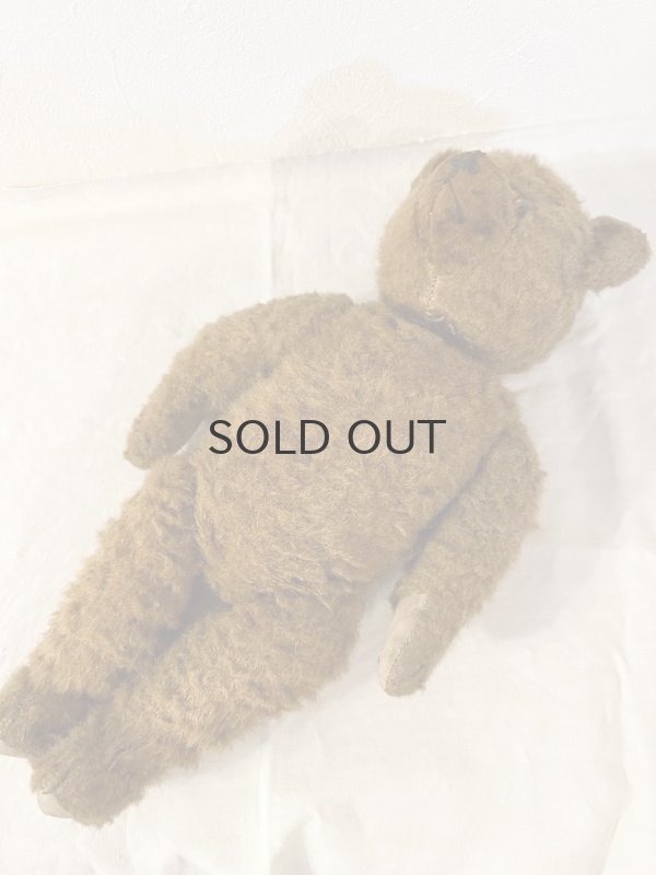 画像3: ドイツ・ヴィンテージ テディベア びっくり顔のこげ茶くん 38cm