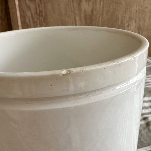 画像5: フランス・アンティーク 大きなコンフィチュールポット 白