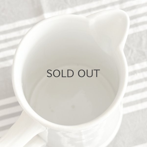 画像4: 【送料無料】フランス・アンティーク SANTAMAND&HAMAGEピシェ/サンタマン&アマージュ/ファイアンス白