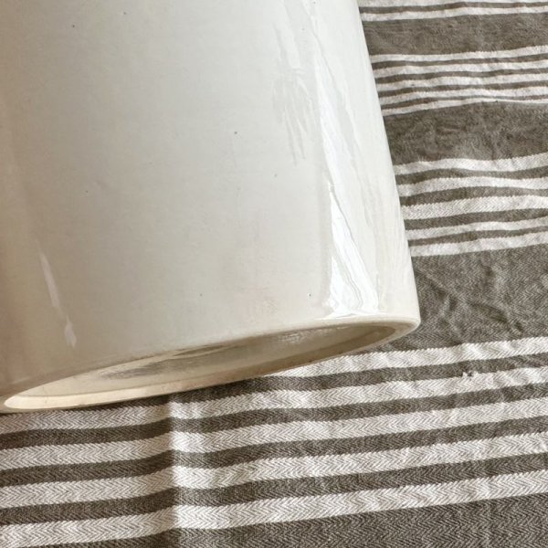 画像4: フランス・アンティーク 大きなコンフィチュールポット 白