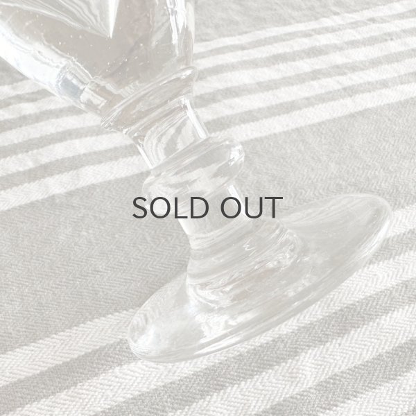 画像4: フランス・アンティーク リキュールグラス　トロンプルイユ　1900年初期　三角厚底