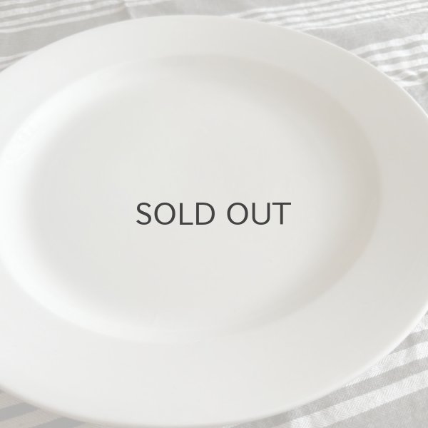 画像2: ベルギー・ヴィンテージ　BOCH シンプルリムプレート/32.5cm