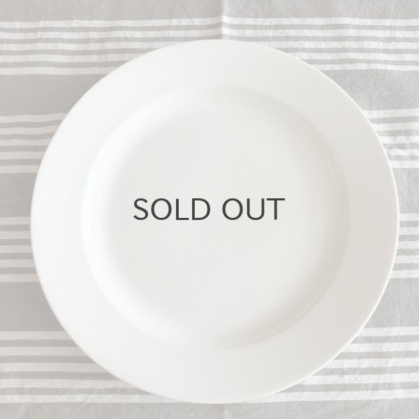 画像1: ベルギー・ヴィンテージ　BOCH シンプルリムプレート/32.5cm