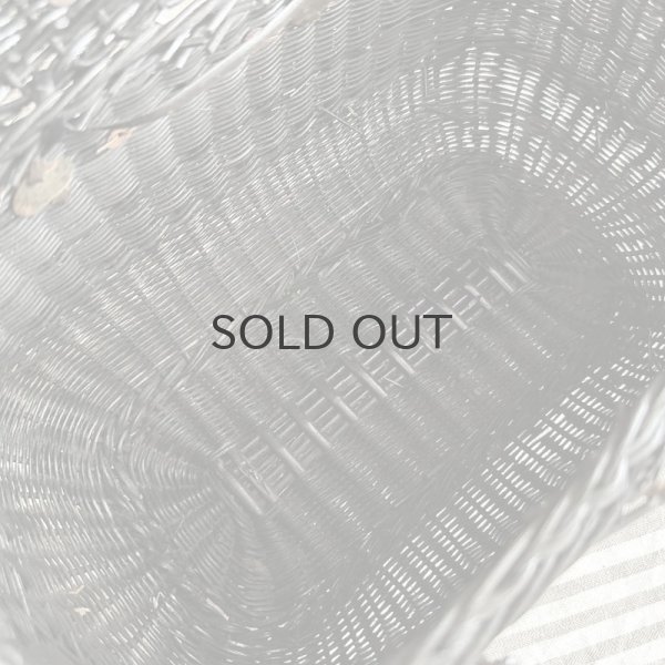 画像3: 【送料無料】フランス・アンティーク ナポレオン3世様式　ブラックパニエ　モノグラム