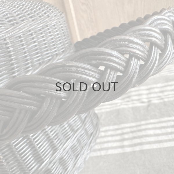 画像6: 【送料無料】フランス・アンティーク ナポレオン3世様式　ブラックパニエ　モノグラム