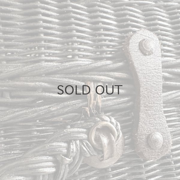 画像8: 【送料無料】フランス・アンティーク ナポレオン3世様式　ブラックパニエ　モノグラム