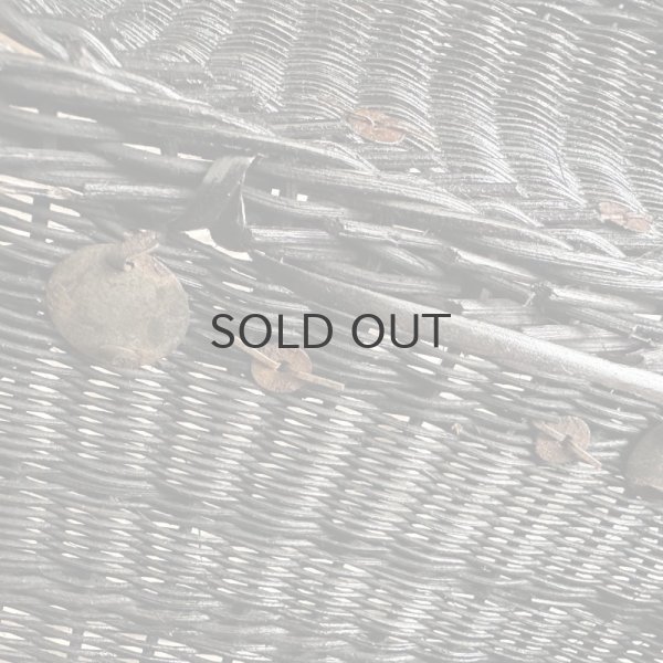 画像4: 【送料無料】フランス・アンティーク ナポレオン3世様式　ブラックパニエ　モノグラム