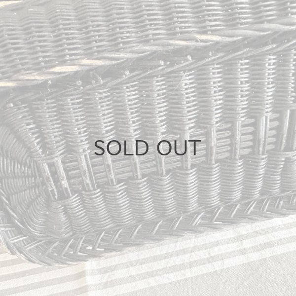 画像5: 【送料無料】フランス・アンティーク ナポレオン3世様式　ブラックパニエ　モノグラム