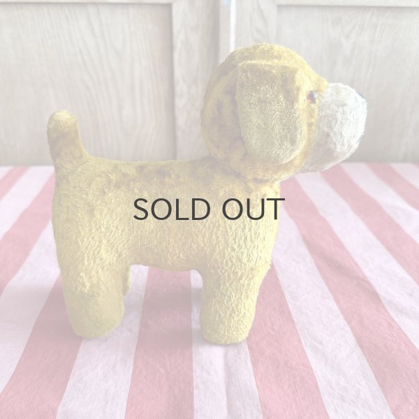 画像3: フランス・ヴィンテージ  黄色いわんこ　グラスアイ　