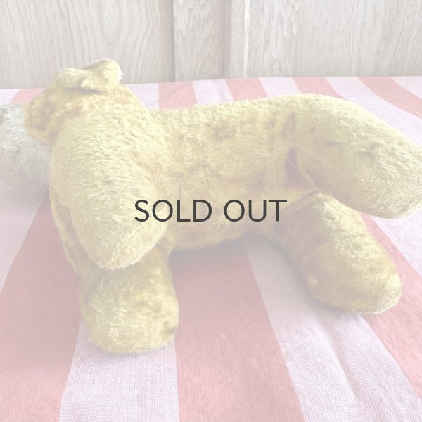 画像5: フランス・ヴィンテージ  黄色いわんこ　グラスアイ　