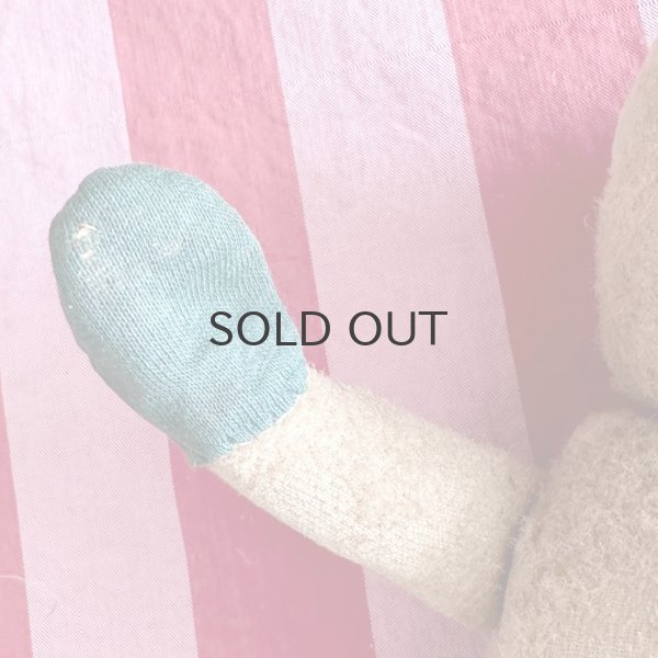 画像9: ドイツ・アンティーク　テディベア　耳なしくん　31cm グラスアイ