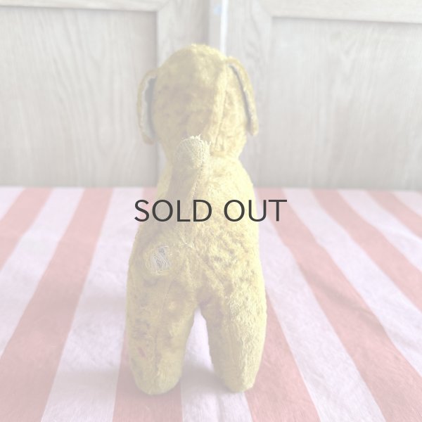 画像4: フランス・ヴィンテージ  黄色いわんこ　グラスアイ　