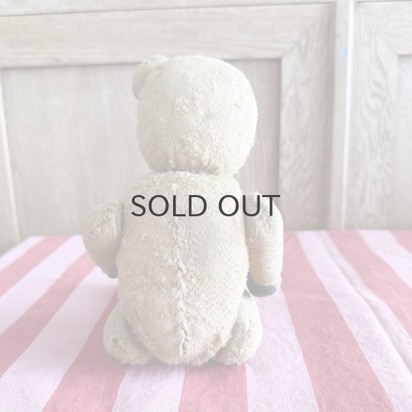 画像4: ドイツ・アンティーク　テディベア　耳なしくん　31cm グラスアイ