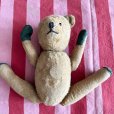 画像6: ドイツ・アンティーク　テディベア　耳なしくん　31cm グラスアイ