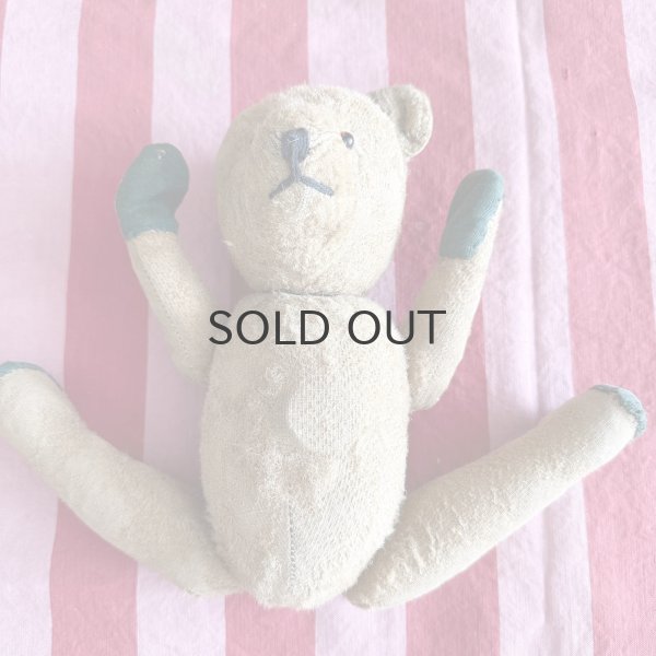 画像6: ドイツ・アンティーク　テディベア　耳なしくん　31cm グラスアイ