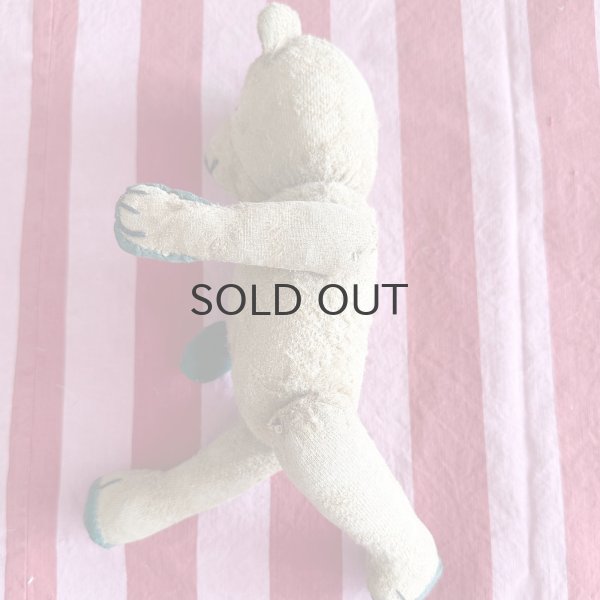 画像11: ドイツ・アンティーク　テディベア　耳なしくん　31cm グラスアイ