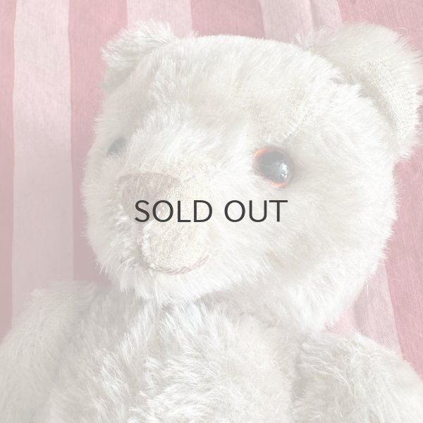 画像4: ドイツ・ヴィンテージ  優しいお顔のクマ/グレージュ　グラスアイ　34cm 5ジョイント