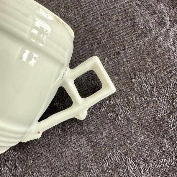 画像4: フランス・アンティーク クレミエ(クリームポット)窯元不明. 蓋なし