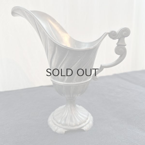 画像4: フランス・アンティーク エタン(ピューター)曲線が美しいジャグ