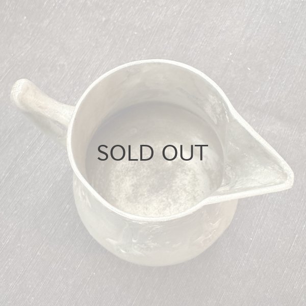 画像5: フランス・アンティーク アールヌーボー エタン(ピューター)ジャグ/花