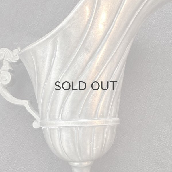 画像8: フランス・アンティーク エタン(ピューター)曲線が美しいジャグ