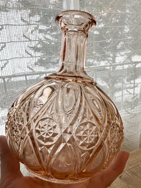 画像6: フランス・アンティーク ピンクガラスのデキャンタ