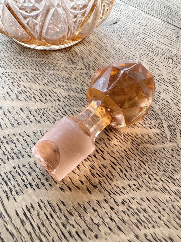 画像4: フランス・アンティーク ピンクガラスのデキャンタ