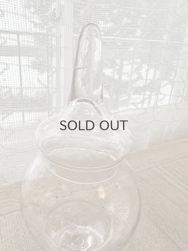 画像2: フランス・アンティーク ガラスのボンボニエール　ガラスジャー　