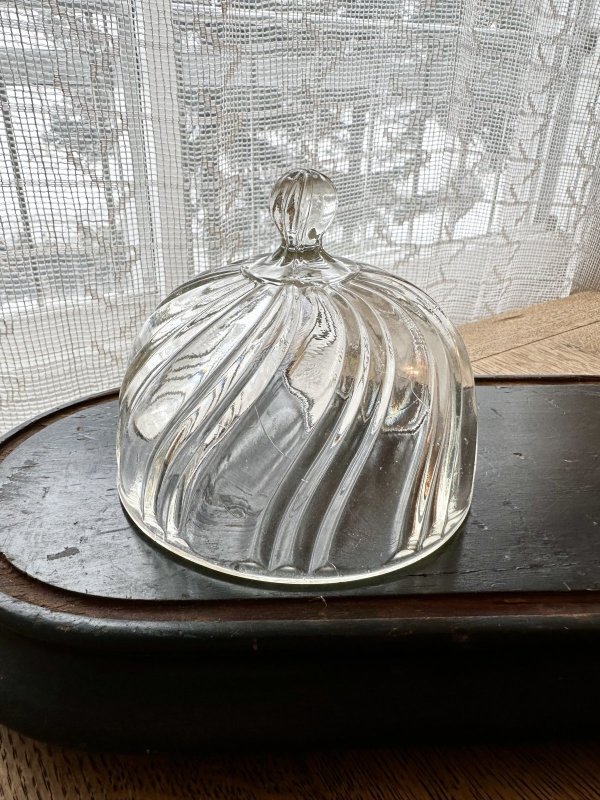 画像6: フランス・ヴィンテージ ガラスのチーズドーム