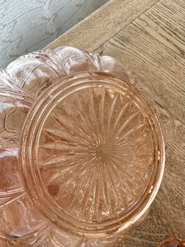 画像5: フランス・アンティーク ピンクガラスのデキャンタ