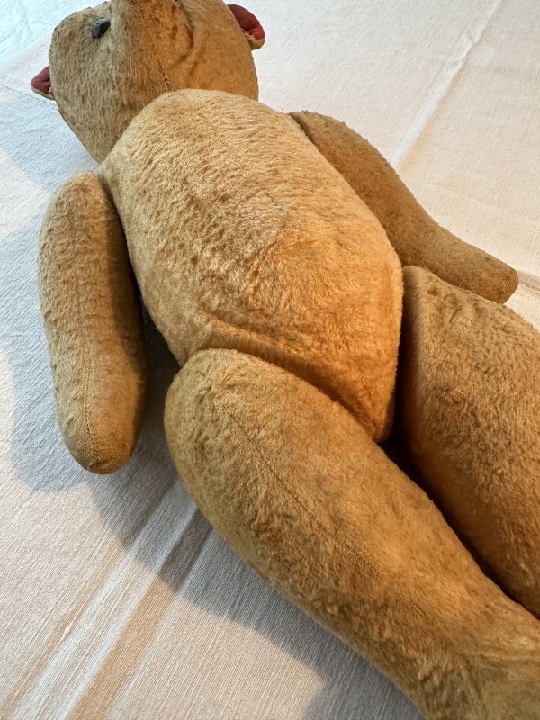 画像4: フランス・ヴィンテージ  赤い耳と足のベア　44cm 5ジョイント