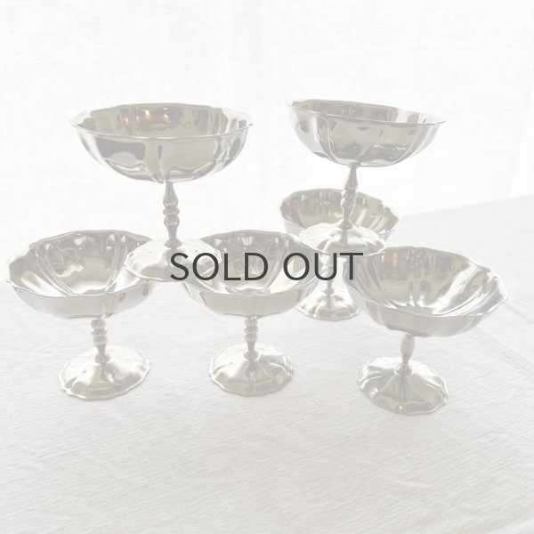 画像1: フランス・花リム　アイスクリームカップ（中ロング）