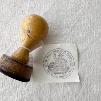 フランス・ヴィンテージ スタンプ/ 丸　4cm