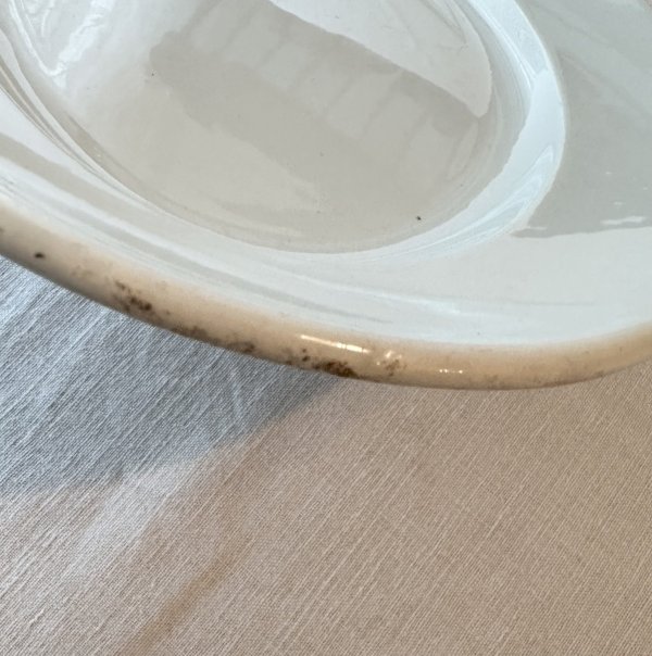 画像5: フランス・アンティーク　クレイユモントロー　オーバルプレート/白