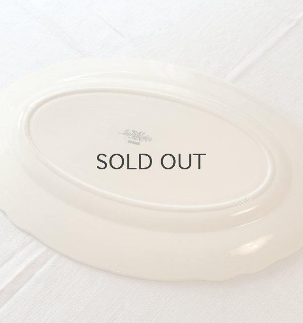 画像6: フランス・アンティーク サルグミンヌ 花リム/オーバル 36cm